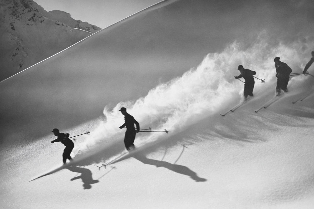 Vintage Downhill Skiing