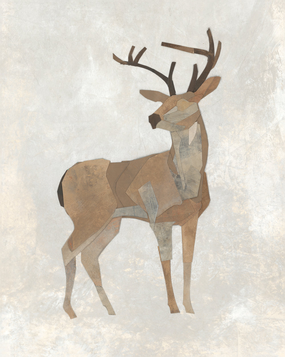Collaged Deer II